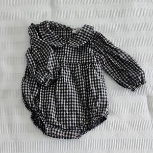 Mebie Baby Gingham Romper